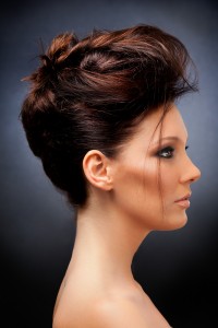 Funky french pleat