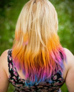 Hair chalking hair chalking