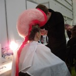 Pink model for Makeup competion