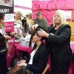 Lady having a treatment at Sleep-in Rollers
