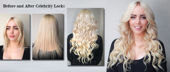 Celebrity Locks Hair Extensions 5 Celebrity Locks - before and after
