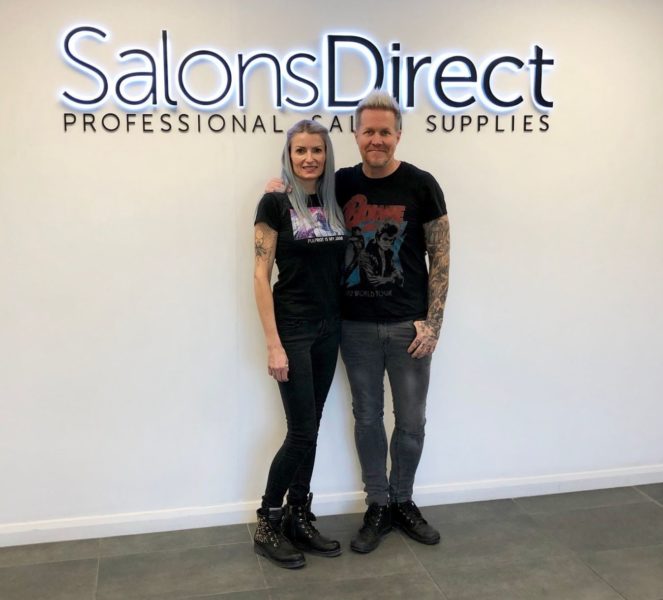 David and Alexis Thurston founders of Pulp Riot at Salons Direct HQ 