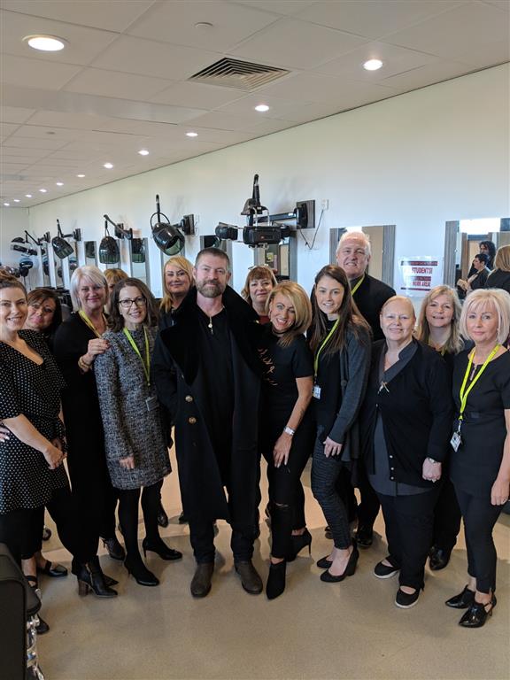 Lee Stafford Principal Suzanne Duncan and Members of EDCs Hair and Beauty Team Medium