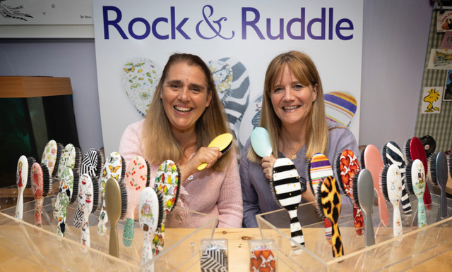 Rock & Ruddle hairbrushes 2 Alexandra Rock and Jackie Ruddle