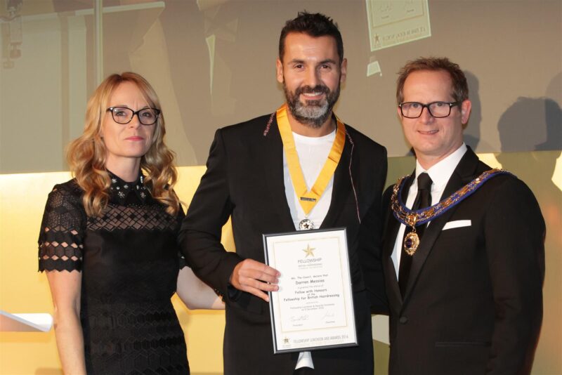 Darren Messias receives his Fellowship award in 2016